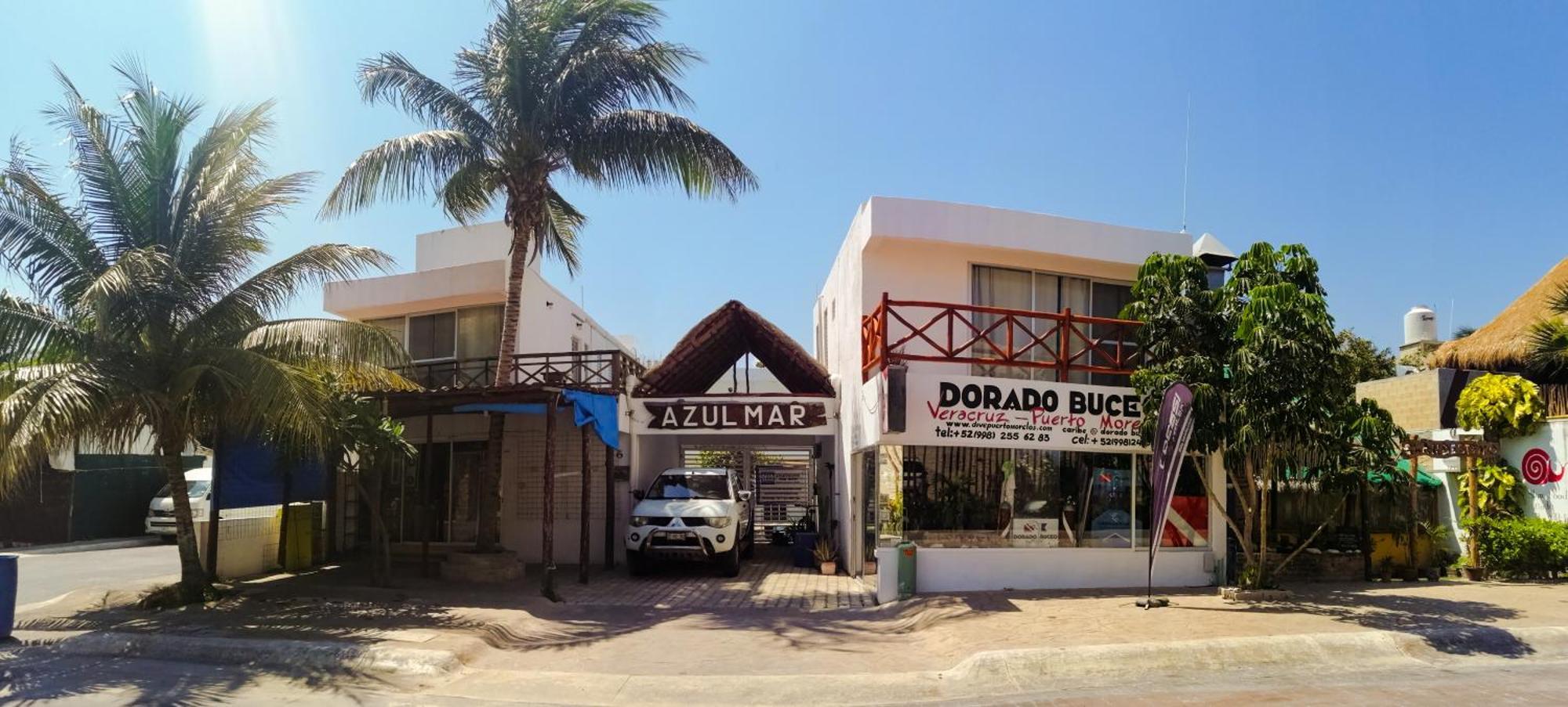 Azul Mar Diving And Lodge Puerto Morelos Exteriör bild